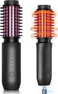 Cordless Hair Straightener Brush for Travel - Portable Mini Ionic Hot