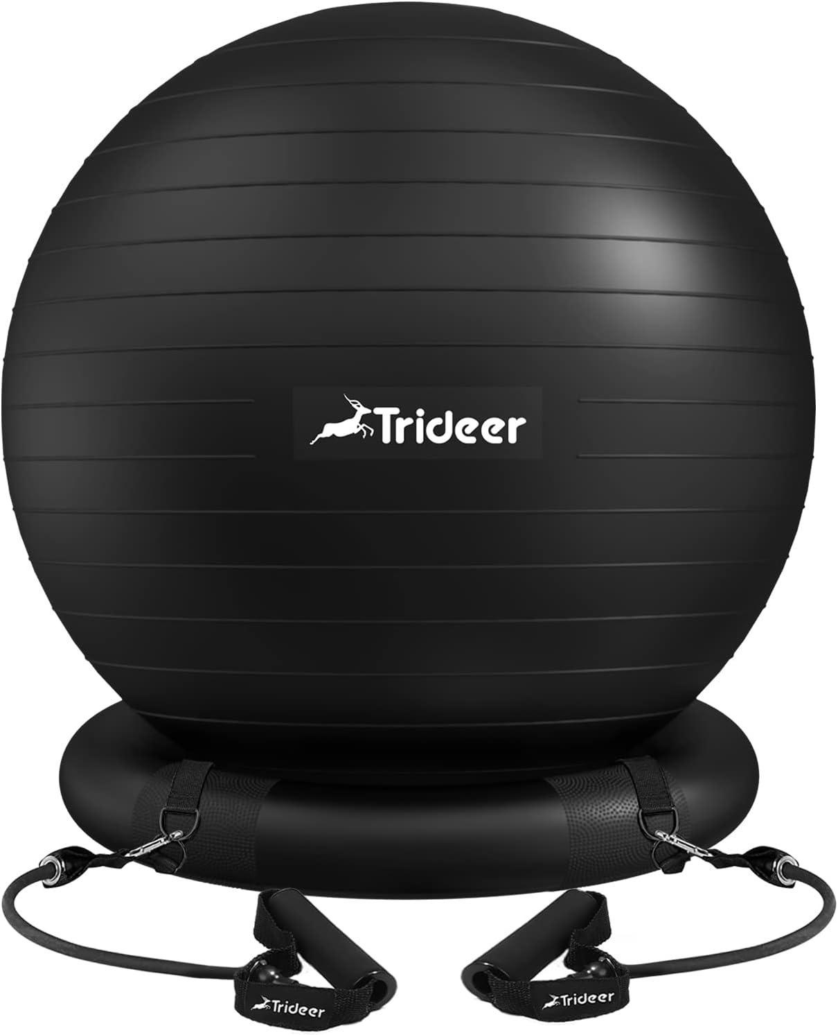 Trideer Ball Chair - Yoga Ball with Base & Bands for Fitness