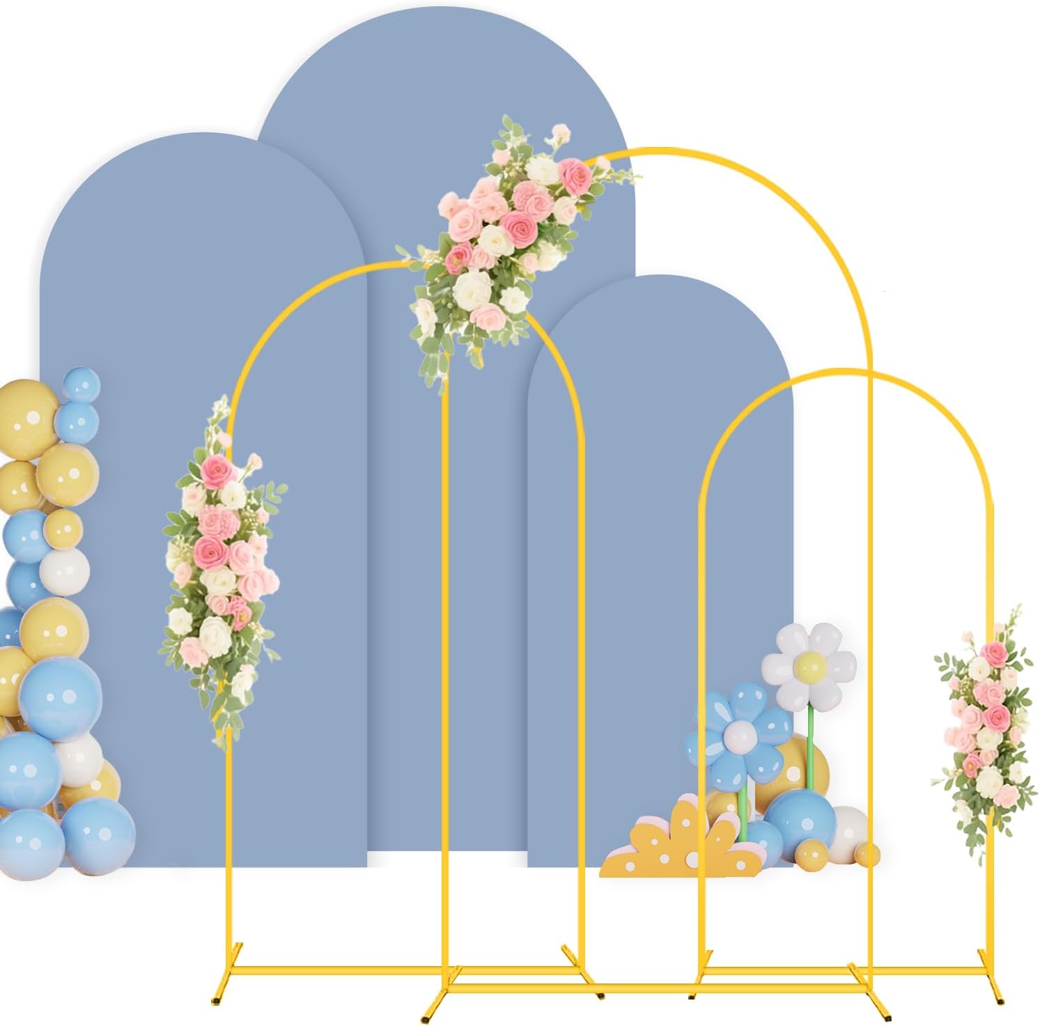 Metal Arch Stand and Cover Set for Elegant Event Decor