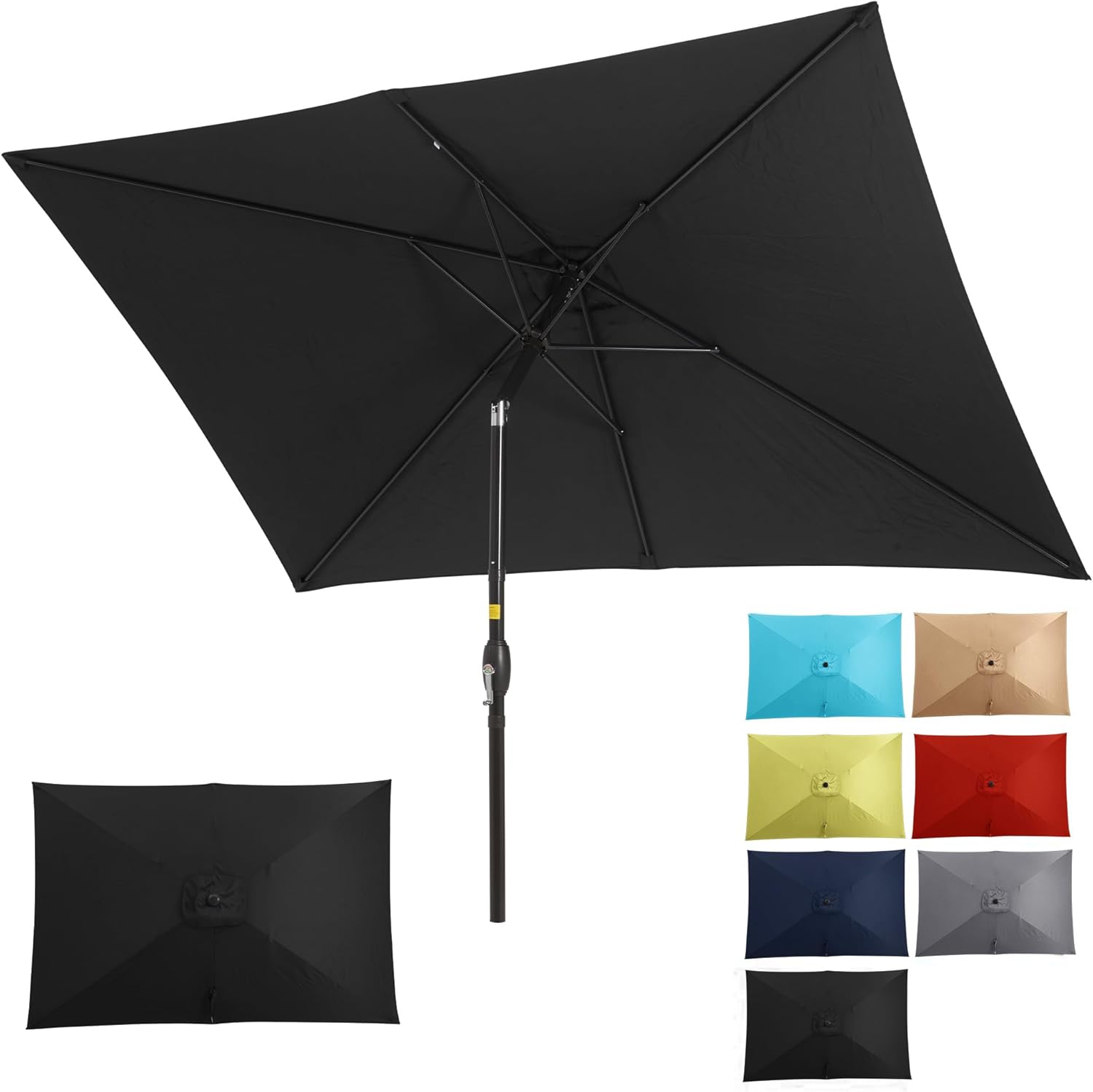 Patio Umbrella with Push Button Tilt for Outdoor Spaces