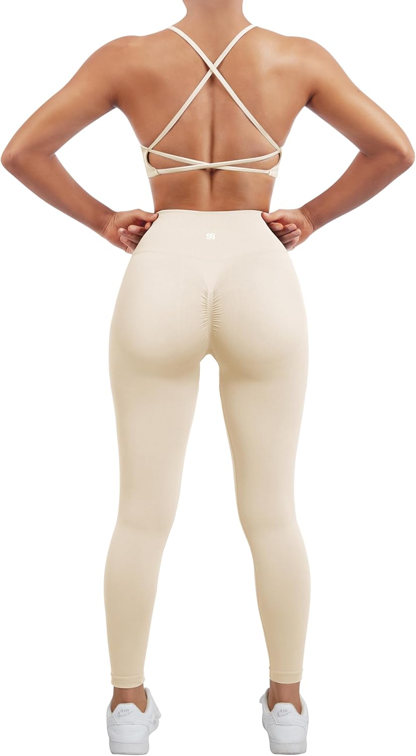 SUUKSESS Women Seamless Workout Sets for Yoga and Fitness