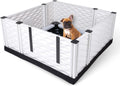 EZclassic 38in x 38in x 18in Puppy Whelping Box - Safe, Washable Pen