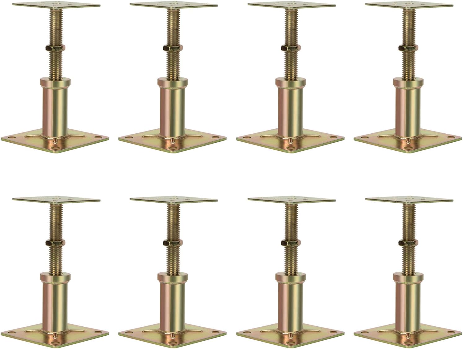 8 Pcs Foundation Adjustable House Floor Jack Posts for Support