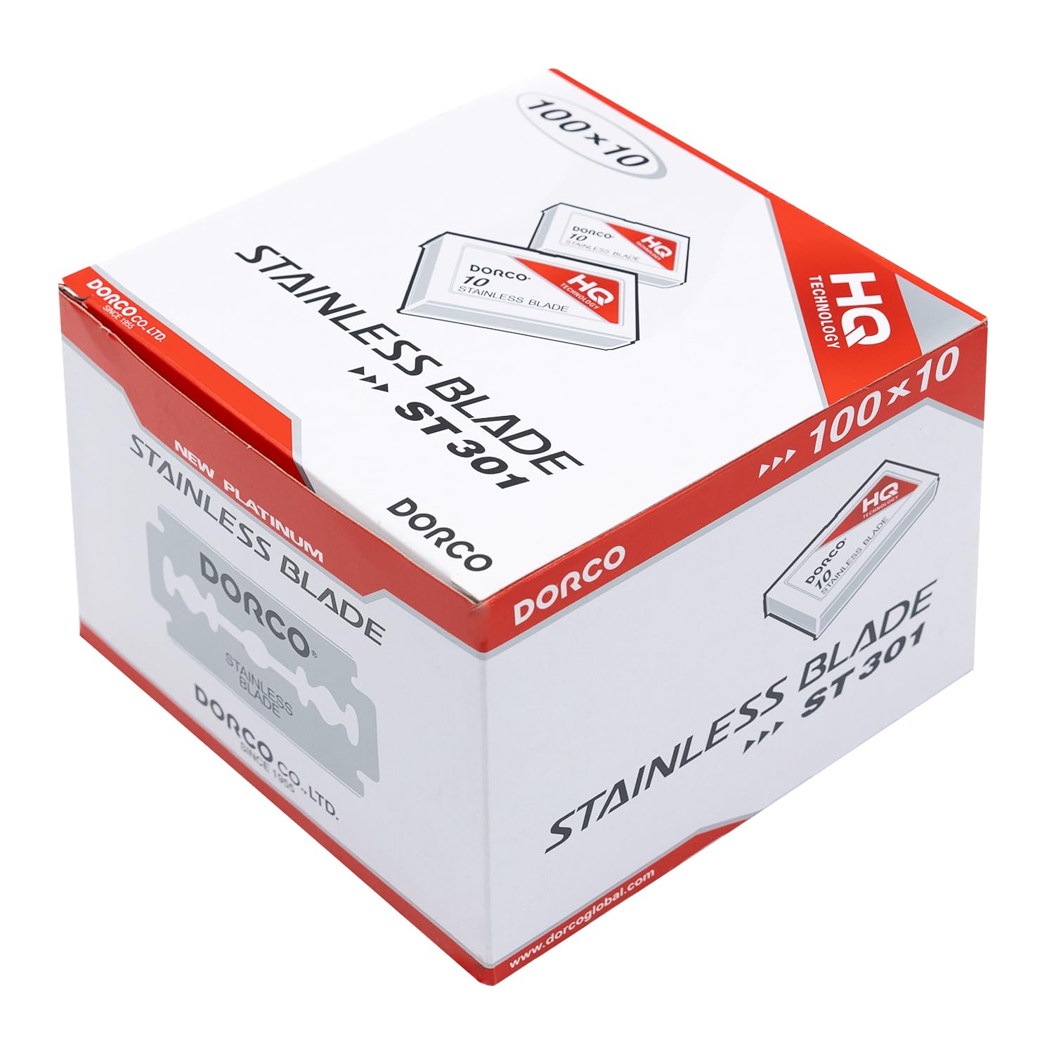 Dorco ST301 Platinum Extra Double Edge Razor Blades for Smooth Shave