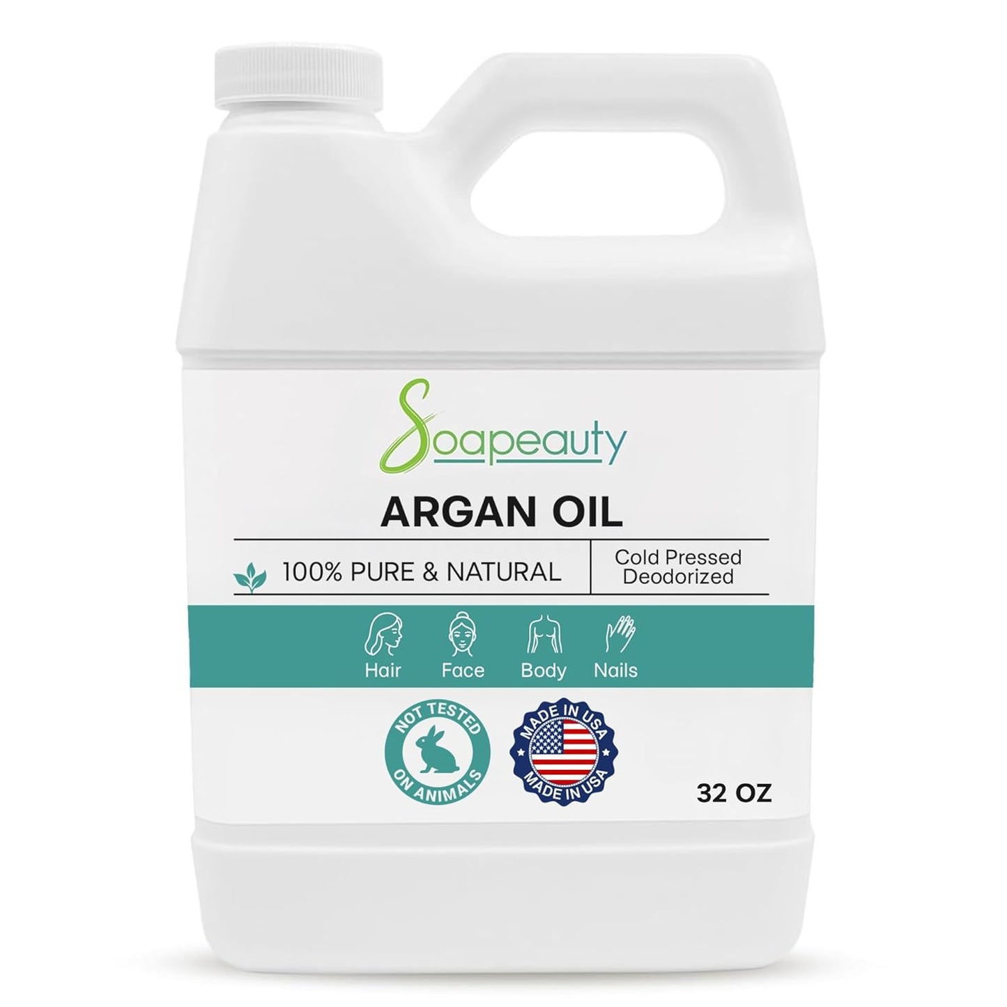100% Pure Argan Oil for Skin and Hair Care - 32 fl oz