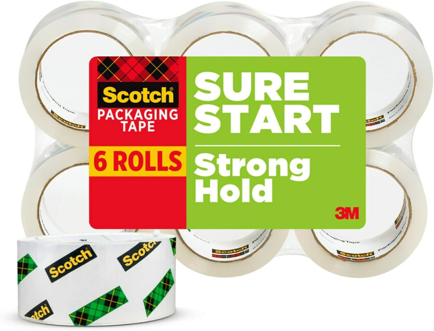Scotch Sure Start Packing Tape for Easy Holiday Wrapping Tasks