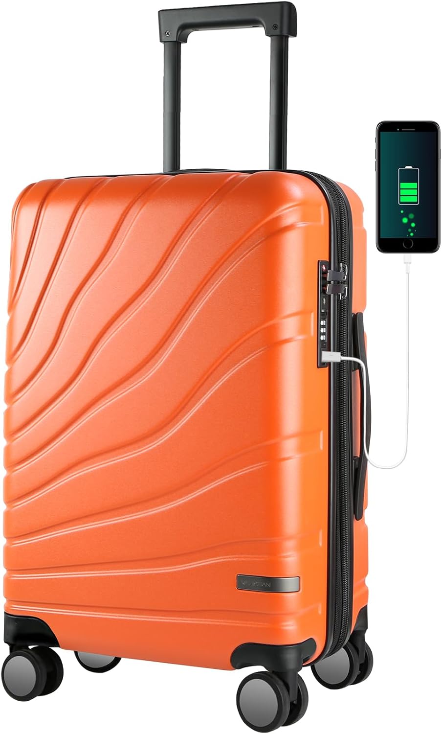 VANKEAN 20 Inch Carry On Luggage with Spinner Wheels and TSA Lock