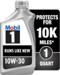 Mobil 1 Advanced Full Synthetic Motor Oil 10W-30 Pack of 6 - Long