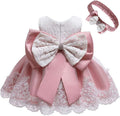 0-6T Baby Girl Party Dress Toddler Lace Embroidery Ruffles - Elegant