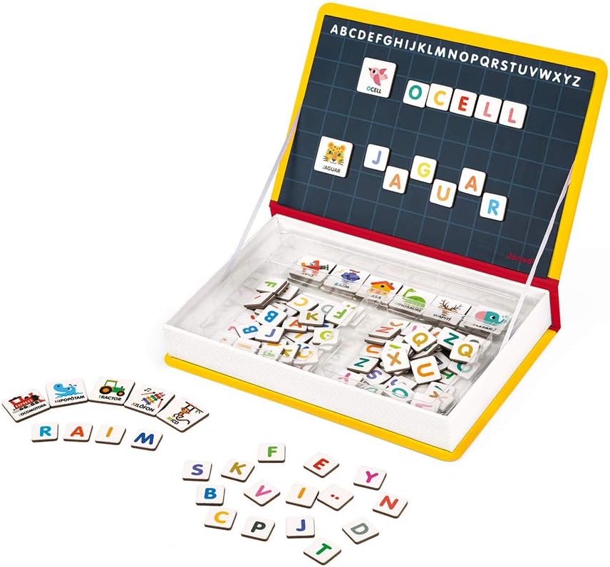 Janod Magneti'Book Alphabet - Magnetic Educational Set for Kids