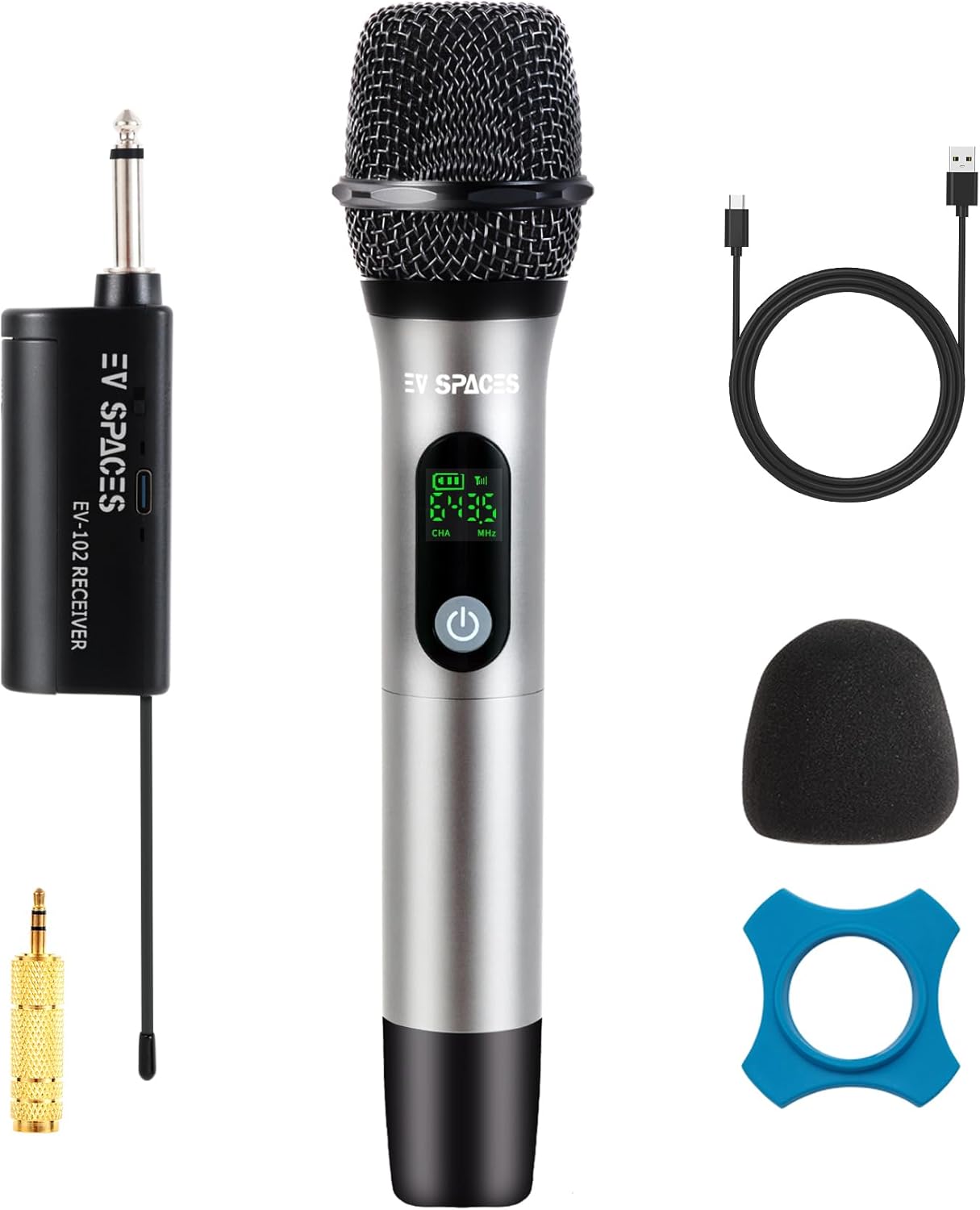 Rechargeable Wireless Microphone System for Karaoke and Events