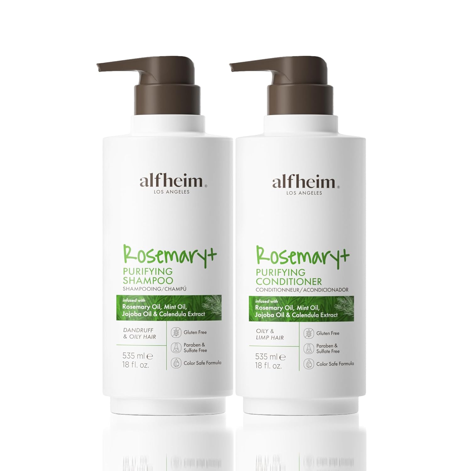 Alfheim Rosemary Shampoo & Conditioner Set for Scalp Care