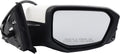 Passenger Side Door Mirror Assembly with Camera for Honda Civic