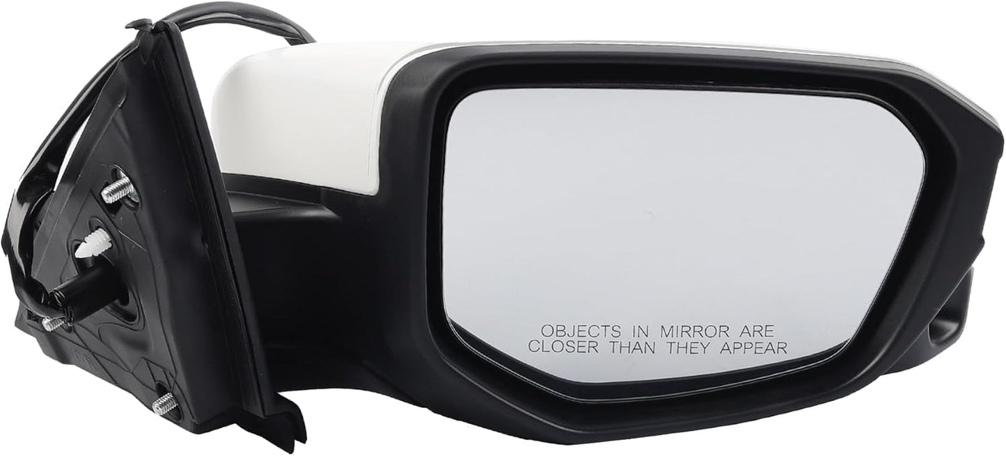 Dasbecan Passenger Side Door Mirror Assembly with Camera for Honda