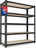 WORKPRO House 5-Tier Shelving Unit 48in x 24in x 72in - Heavy Duty