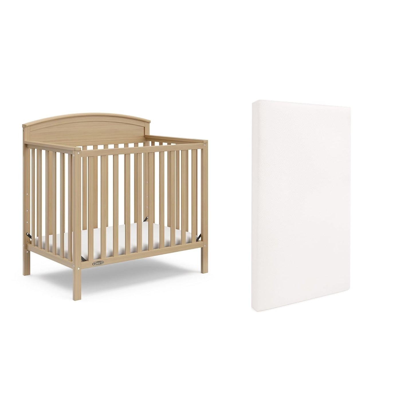 Graco Benton 4-in-1 Convertible Mini Crib with Mattress