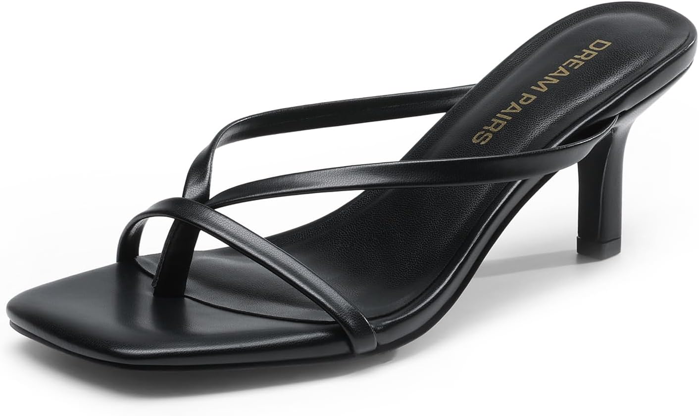 DREAM PAIRS Heels for Women: Stylish Kitten Low Heel Sandals