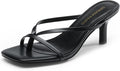 DREAM PAIRS Heels for Women Flip Flops Kitten Low Heels (Style MWDC)