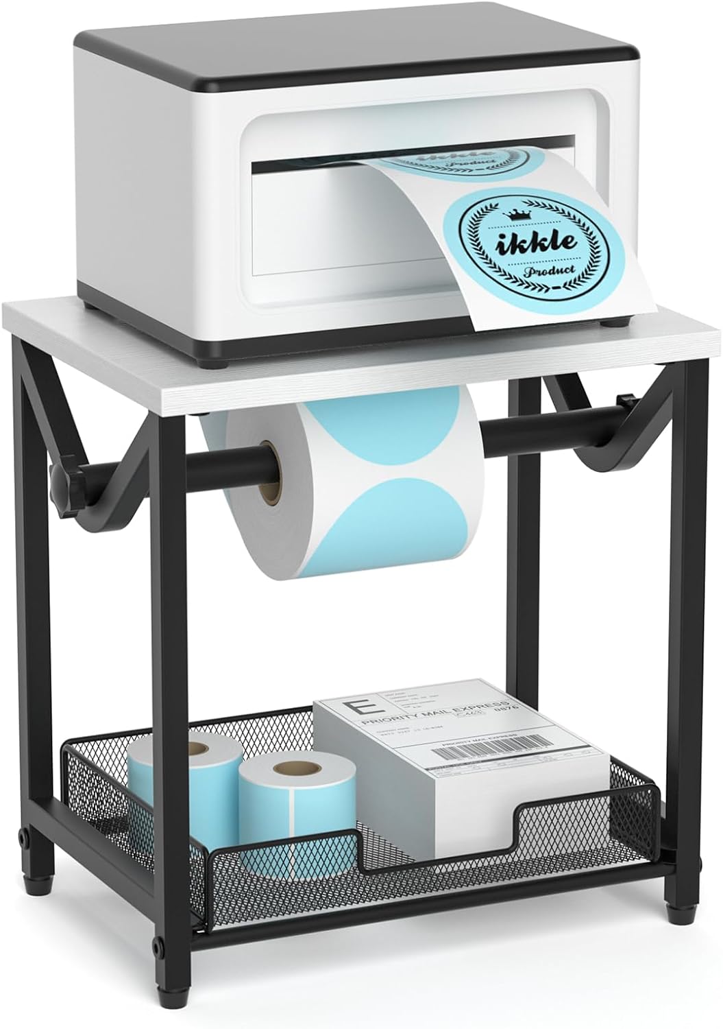 Wooden Label Holder for Desktop Printers