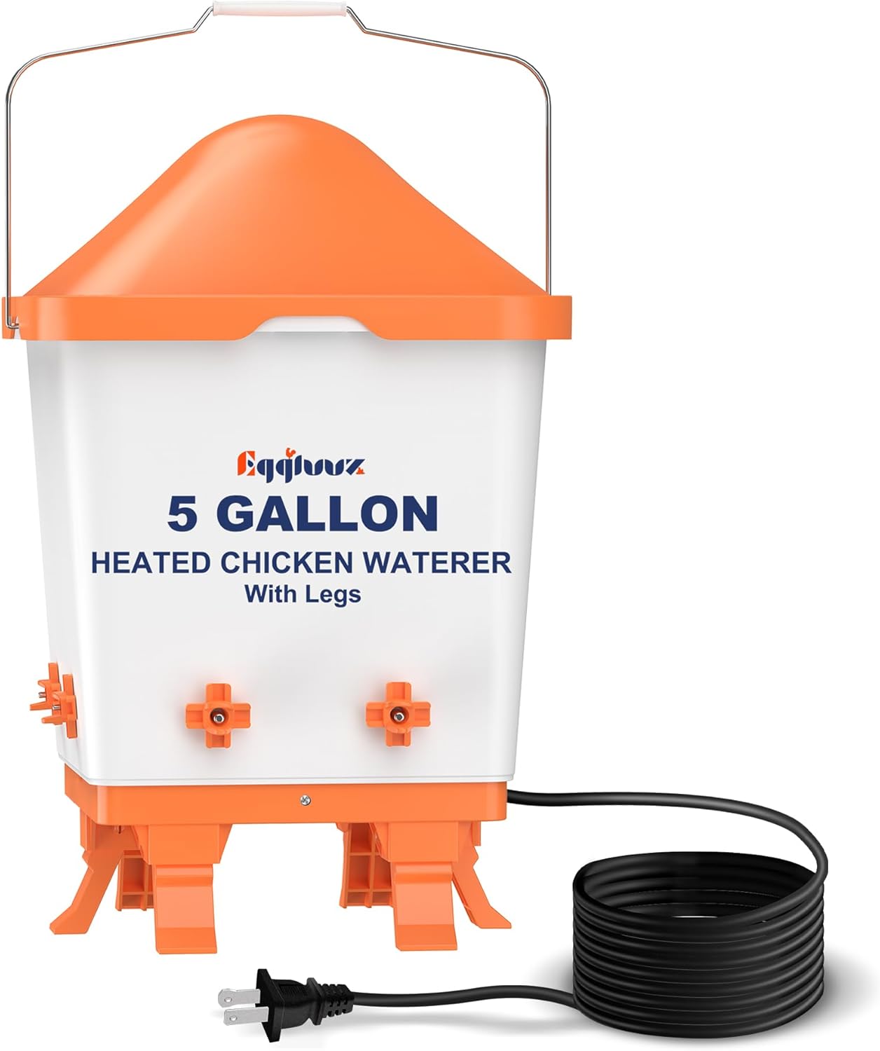 Heated Chicken Waterer with Thermostatic Control for Winter Use