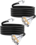 15Ft 12 Gauge Outdoor Extension Cord with 3-Outlets - Heavy Duty