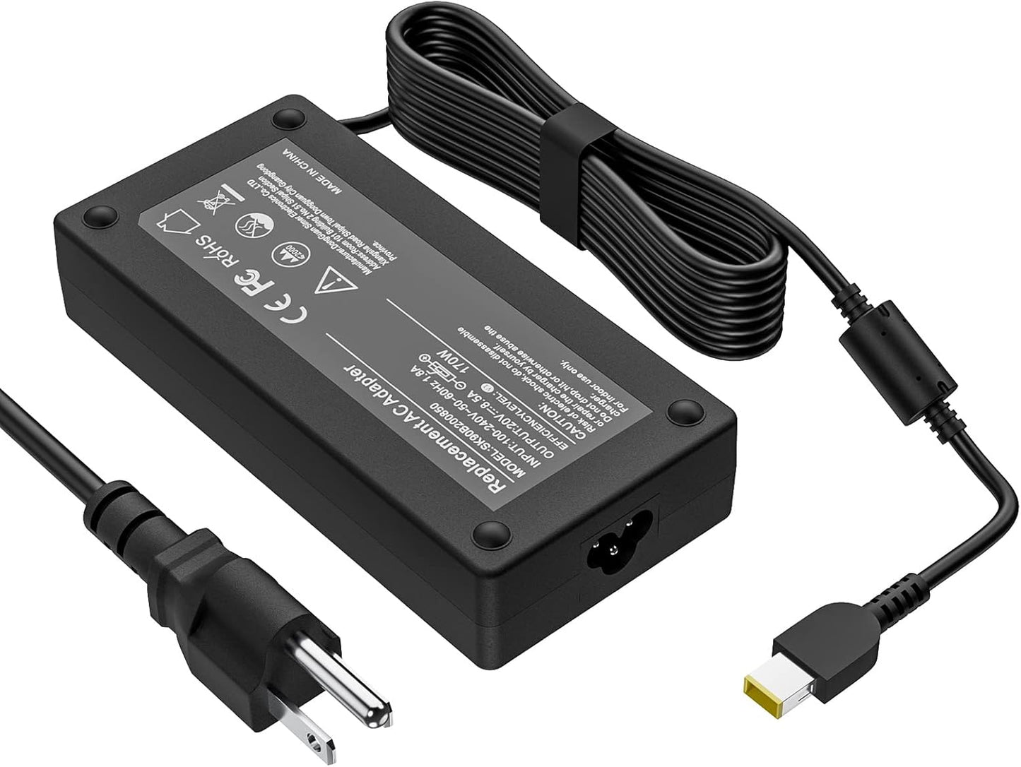 170W 20V Laptop Charger Replacement for Lenovo Thinkpad Models