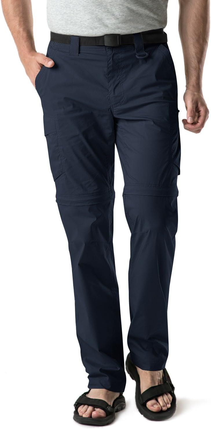 CQR Men's Convertible Cargo Tactical Pants for Outdoor Activities