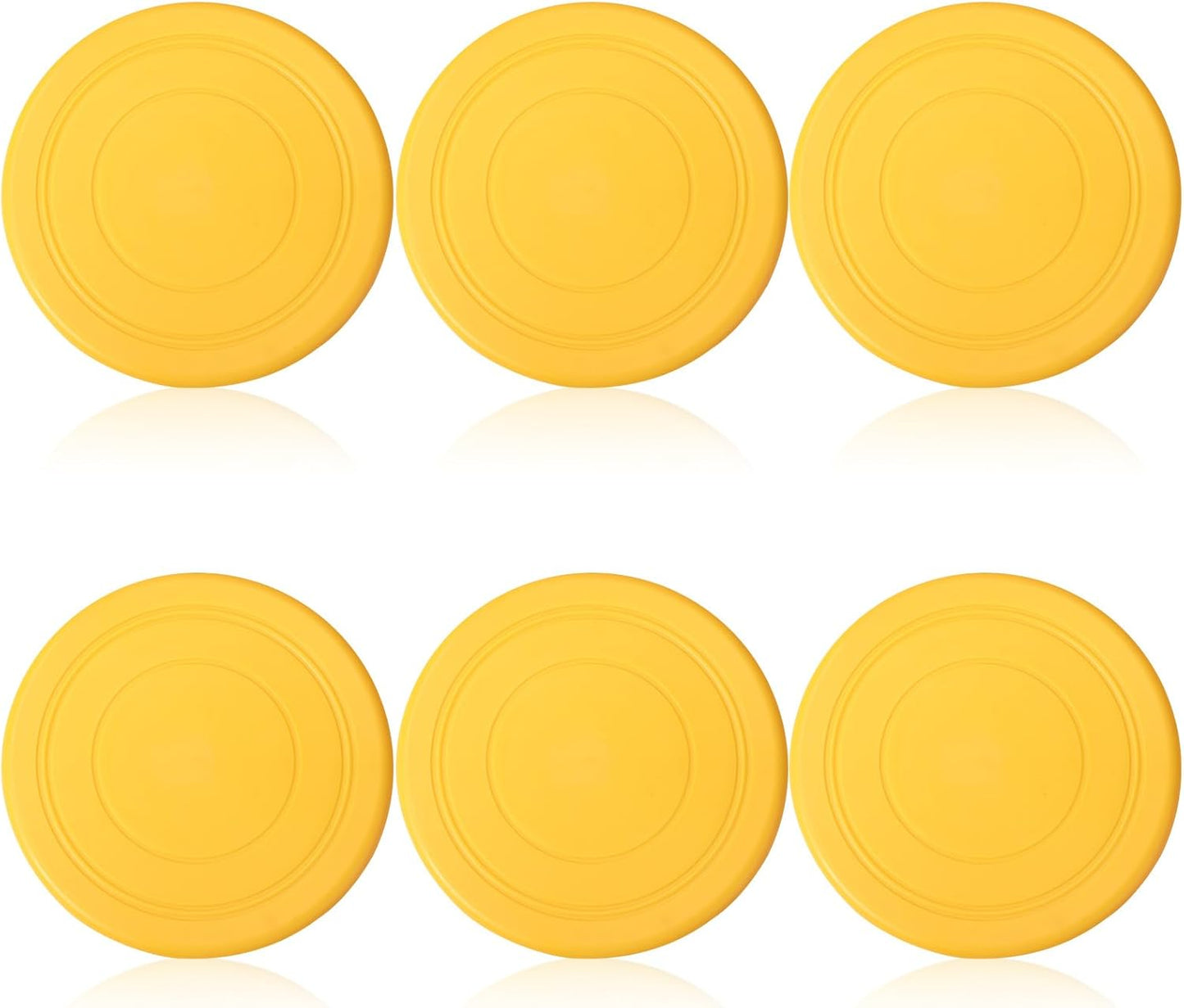 Outdoor Fun: 6 Pcs 7 Inch Silicone Flying Discs Set