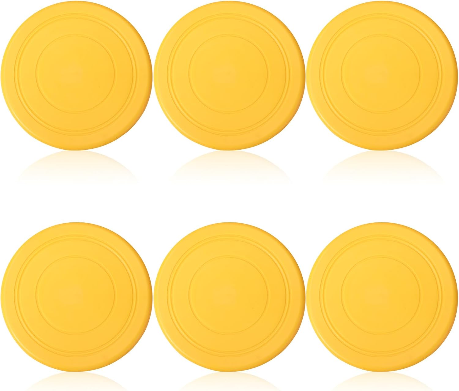 Outdoor Fun: 6 Pcs 7 Inch Silicone Flying Discs Set
