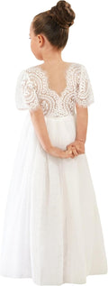 2Bunnies Girl Peony Lace Back A-Line Tutu Dress - Soft Lace & Full