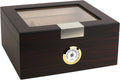Premium Cigar Humidor for 25-50 Cigars - Cedar Lined Elegant Box