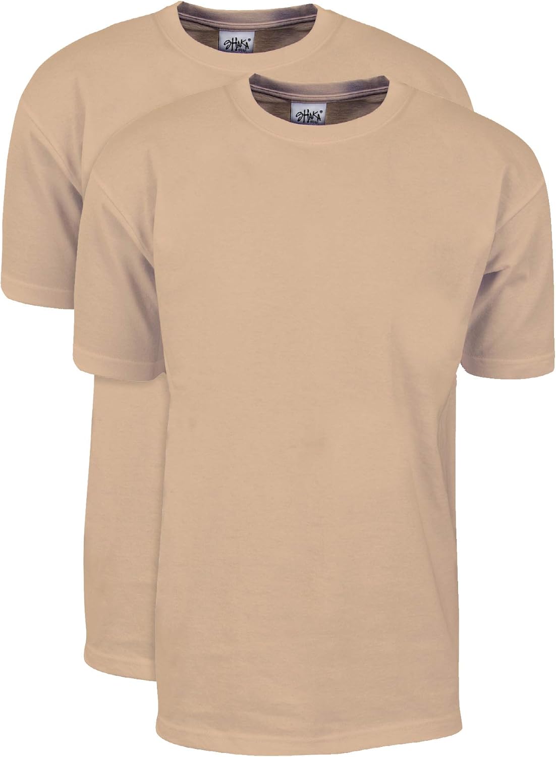 Shaka Wear Men's T Shirt 2 Pack Max Heavyweight Cotton Tee