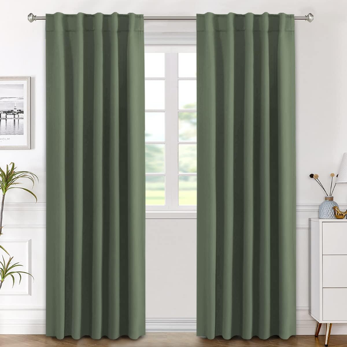 H.VERSAILTEX Blackout Curtains for Energy Saving and Privacy