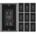 GFCI Outlet 15 Amp Tamper Resistant - 10 Pack Black