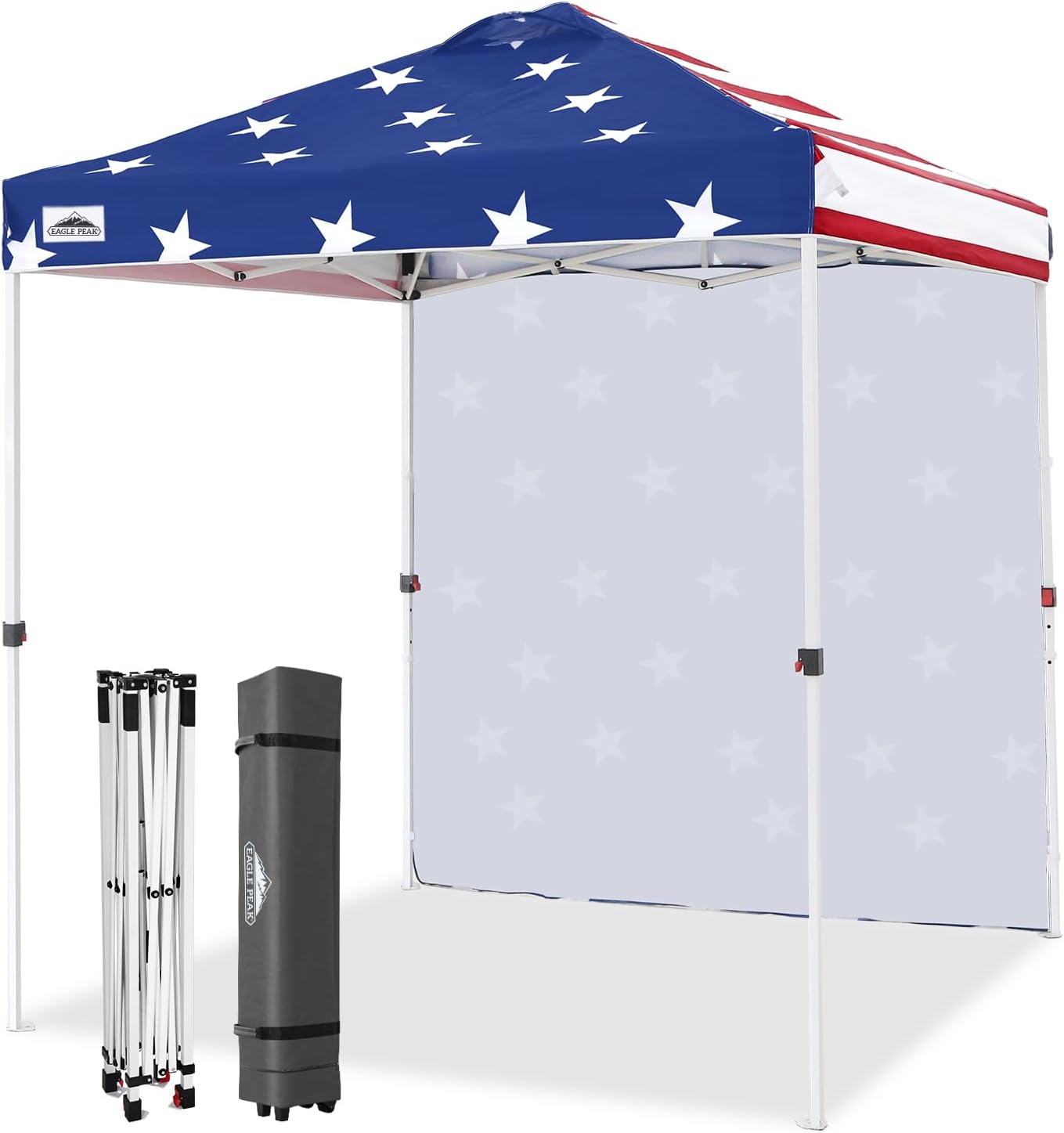 EAGLE PEAK Pop Up Canopy Tent with Sidewall for Easy Setup