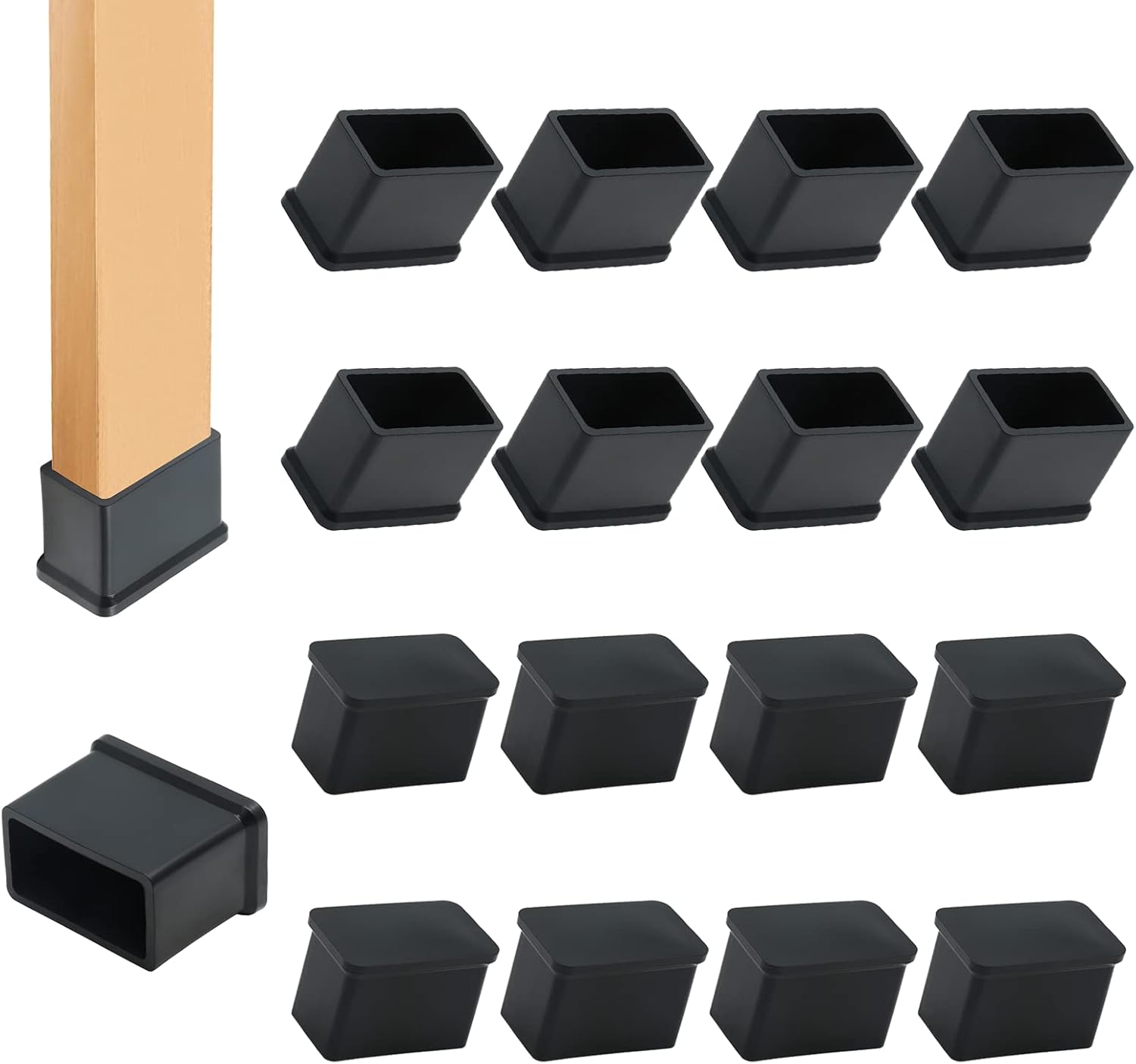 Anti-Slip Chair Leg Caps - Protect Floors in Style!