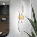 Modern Wall Sconce 39in Gold LED Wall Light - Sleek Bathroom Vanity