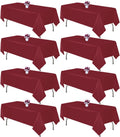 Burgundy Tablecloth Rectangle 60x102 Inch for Events and Parties