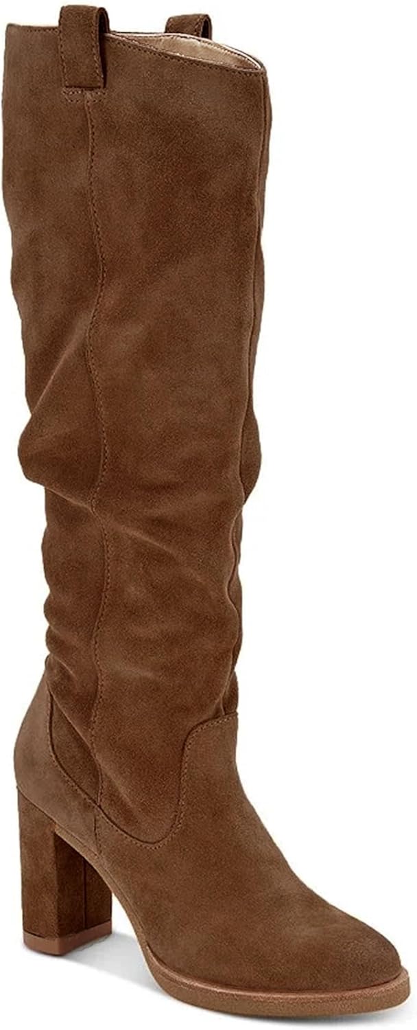 Juliet Holy Women's Knee High Boots with Chunky Block Heel