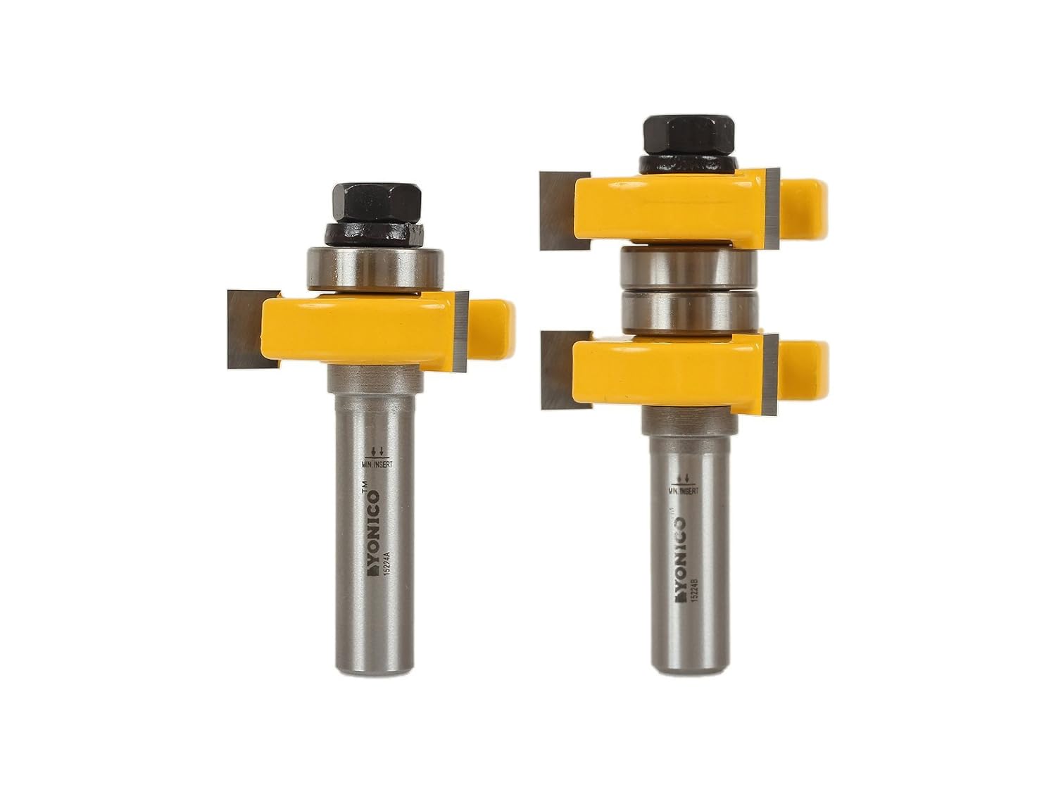 YONICO Router Bits Tongue & Groove Set for Perfect Joints