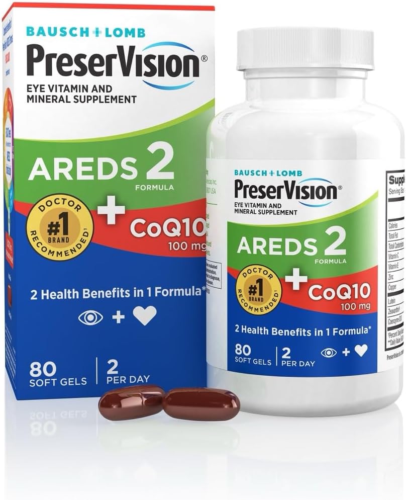 PreserVision AREDS 2 Eye Vitamins with CoQ10 for Heart Health