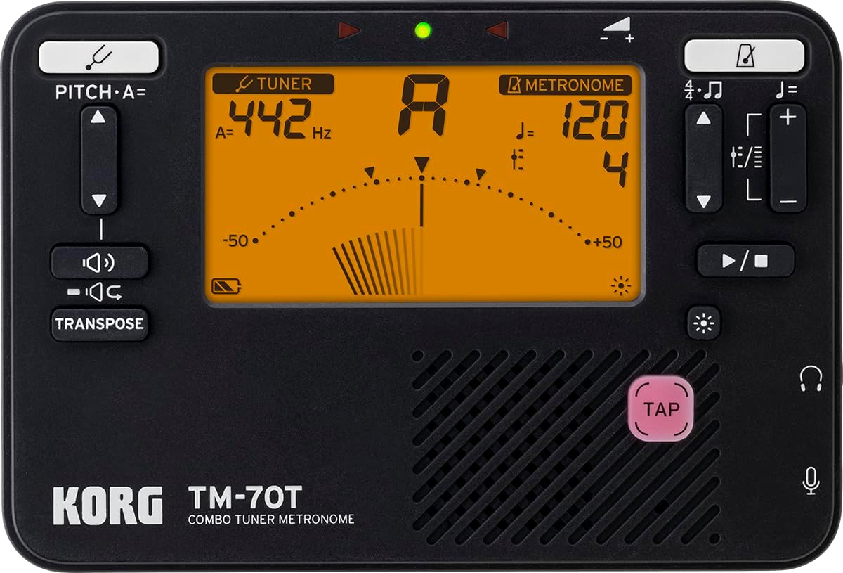 Korg TM-70T Tuner Metronome - Precision in Black
