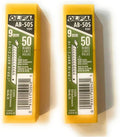 OLFA 9mm Stainless Steel Snap-Off Blade 50-Pack (2PACK) - Durable