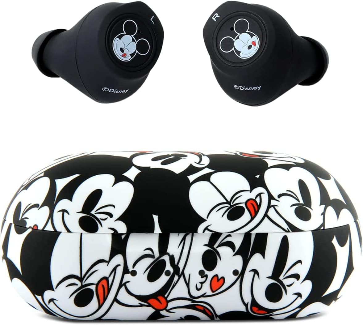 Mickey Mouse Bluetooth Earbuds - 30hrs Playtime, Built-in Mic