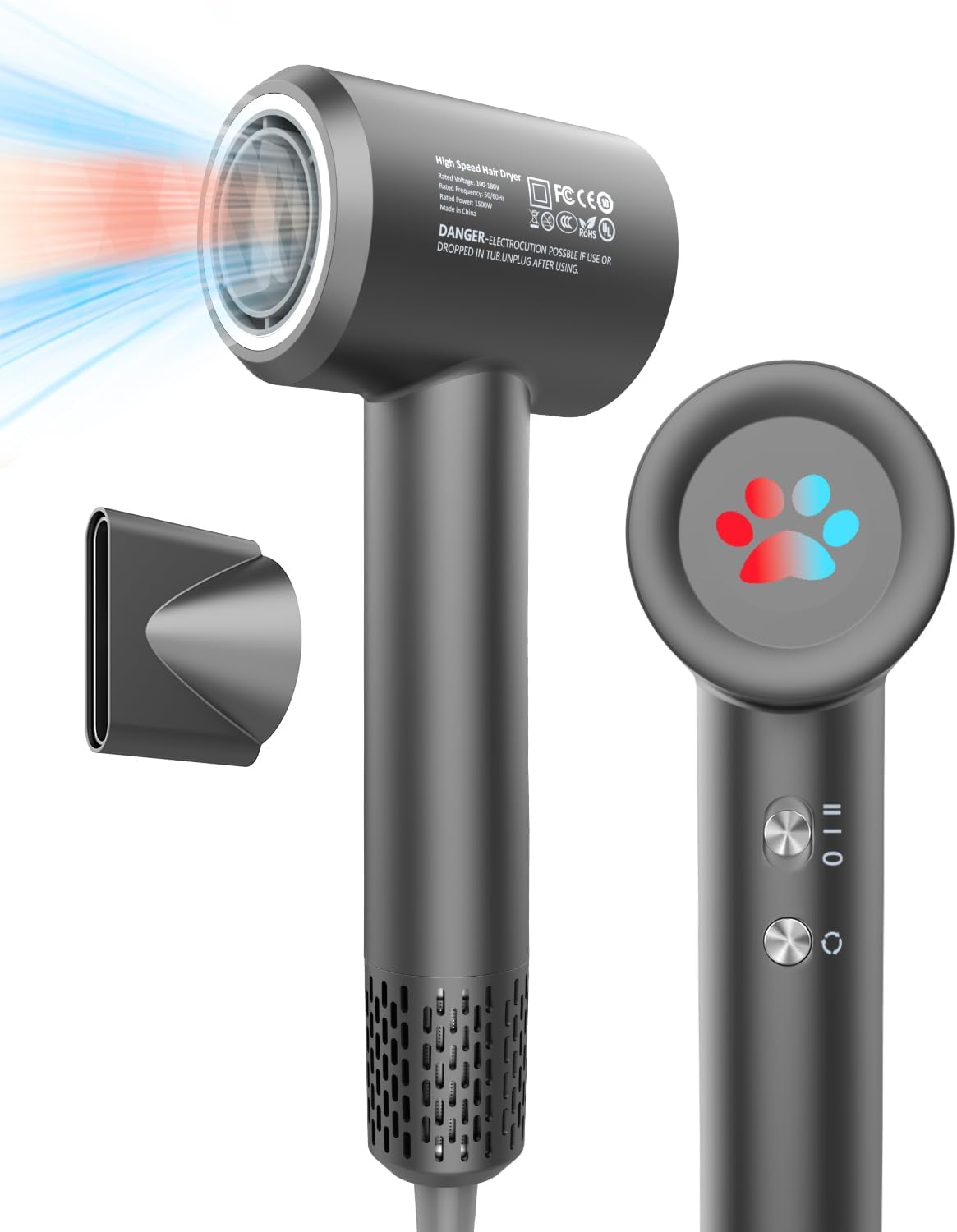 MORECOO High-Speed Ionic Hair Dryer