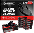 Black Nitrile Gloves 5 Mil Disposable - Durable, Food Grade Protection