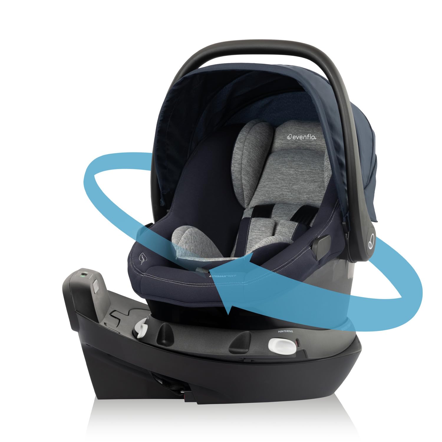 Evenflo Revolve180 LiteMax NXT Rotating Car Seat for Infants