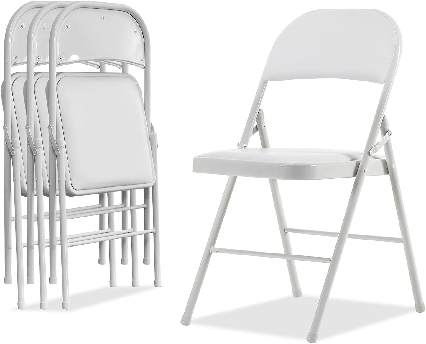 Karl Home 4-Pk Folding Chairs: Comfort & Durability