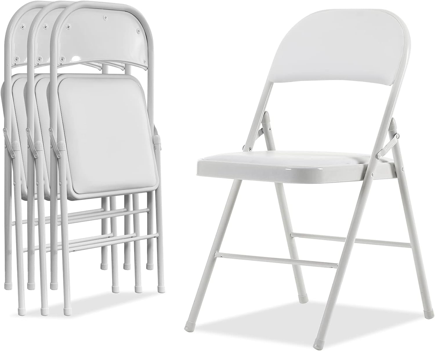 Karl Home 4-Pk Folding Chairs: Comfort & Durability