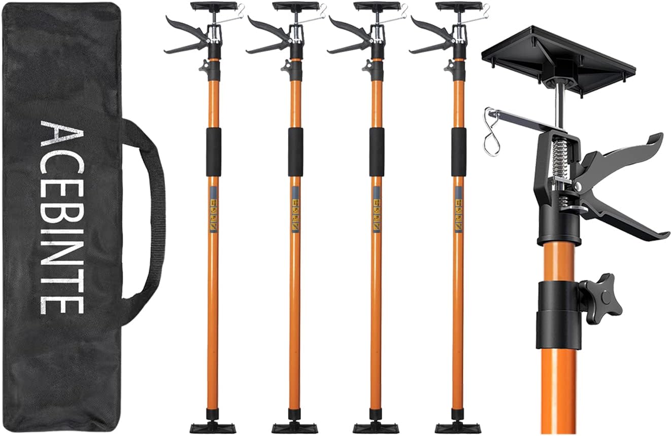 4PK Support Pole for Woodworking Projects - Adjustable Steel Rods